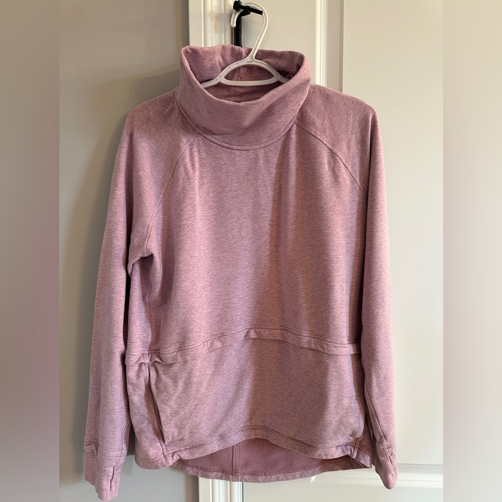 Pink Mockneck Pullover